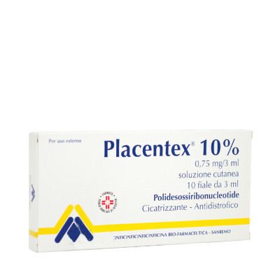PLACENTEX*SOL CUT 10F 0,75MG - Farmacia Mastrangelo 