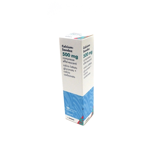 CALCIUM SANDOZ*20CPR EFF 500MG - Farmacia Mastrangelo 
