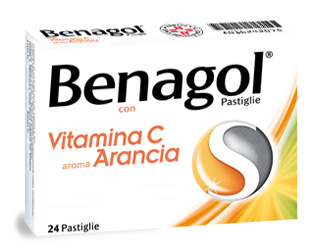 BENAGOL VIT C*24PAST ARANCIA - Farmacia Mastrangelo 
