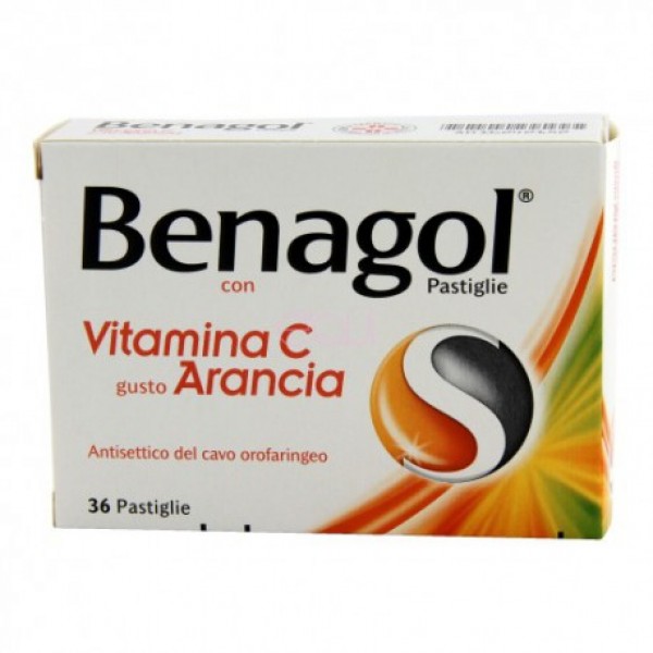 BENAGOL VIT C*36PAST ARANCIA - Farmacia Mastrangelo 
