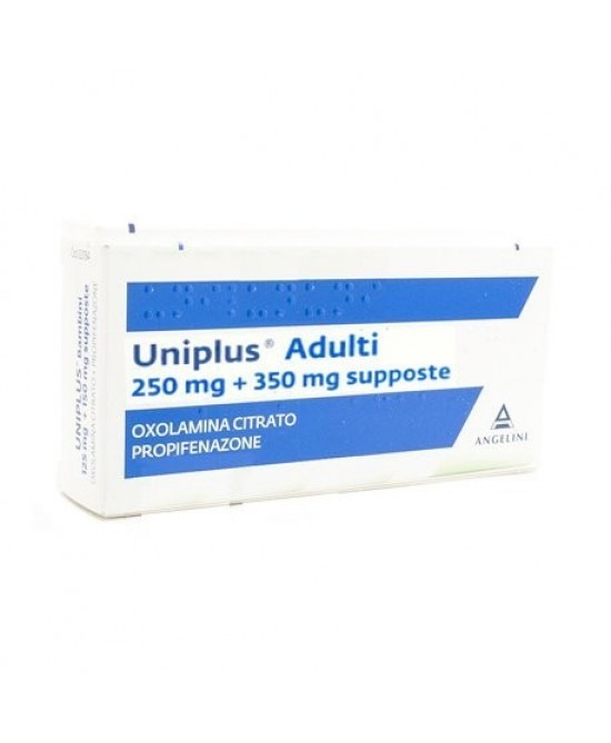 UNIPLUS*AD 10SUPP 250MG+350MG - Farmacia Mastrangelo 