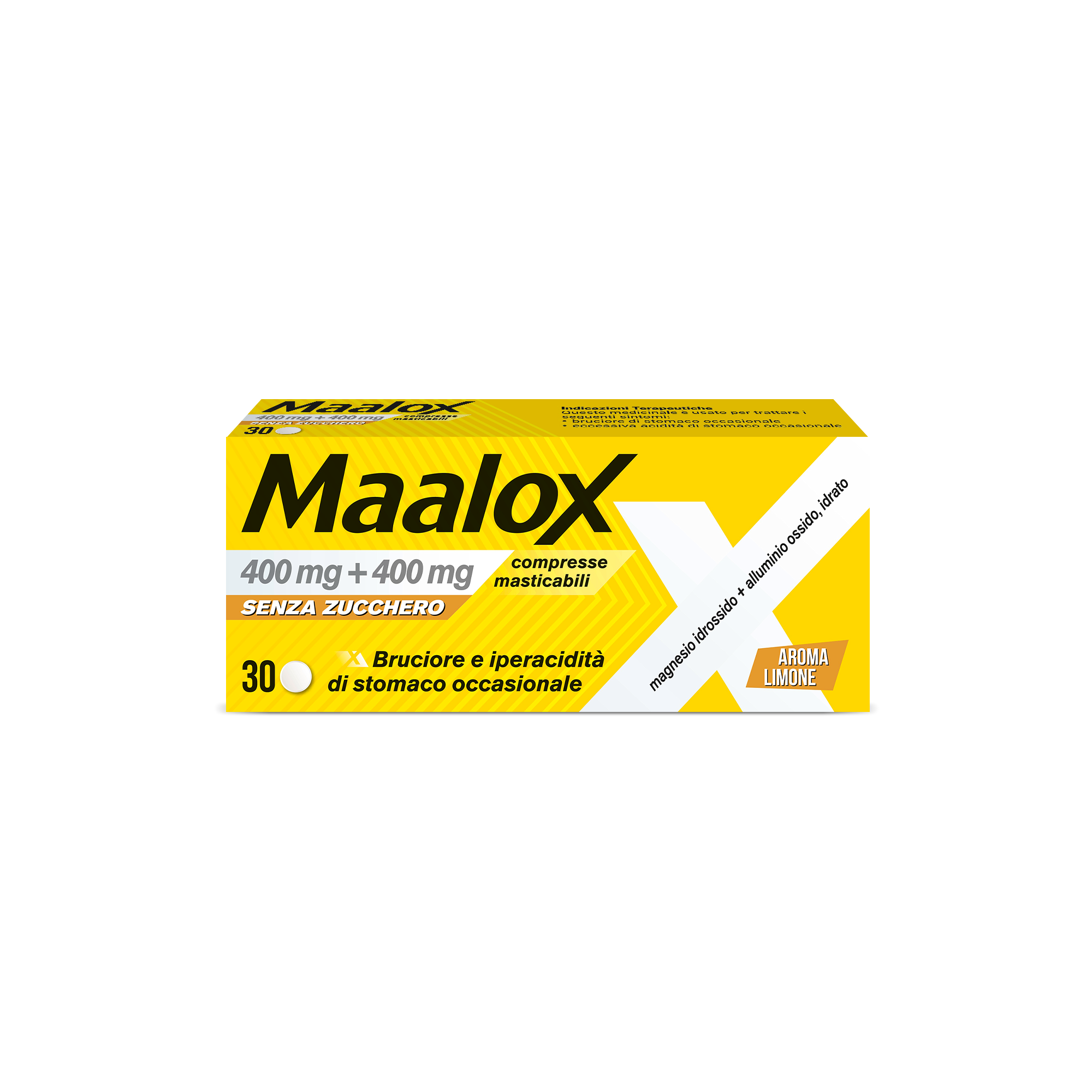 MAALOX*S/Z 30CPR LIMO400+400MG - Farmacia Mastrangelo 