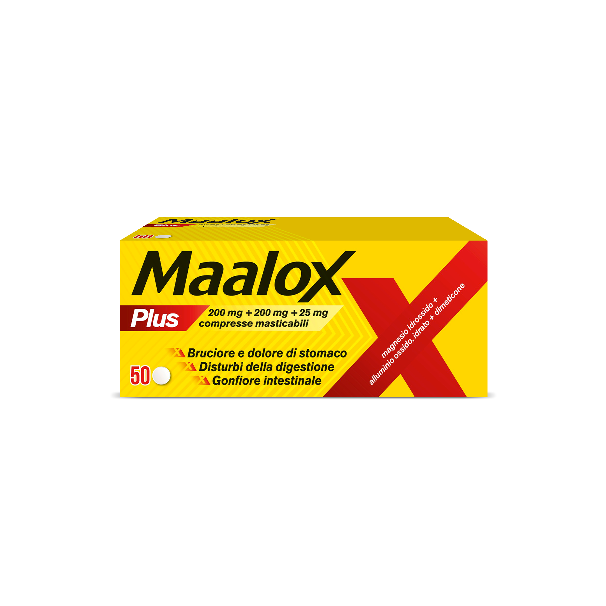 MAALOX PLUS*50CPR MAST - Farmacia Mastrangelo 
