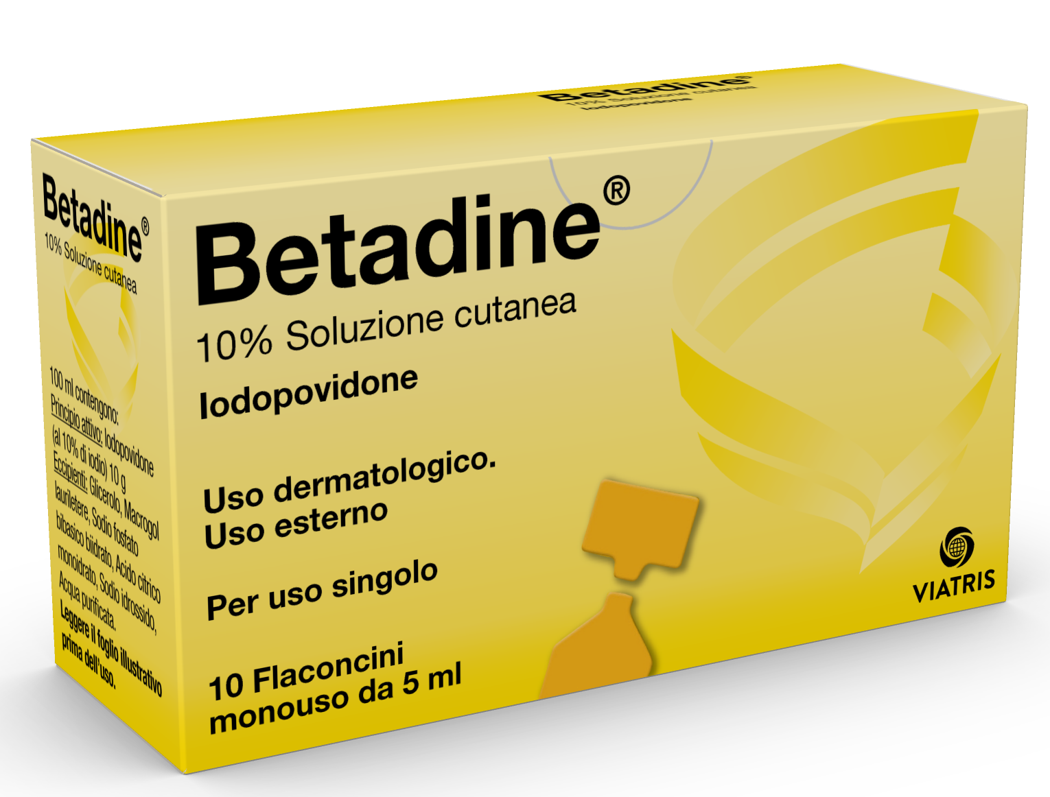 BETADINE*SOL CUT 10FL 5ML 10% - Farmacia Mastrangelo 