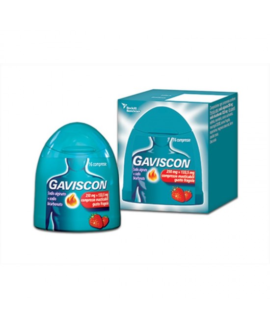 GAVISCON*16CPR FRAG250+133,5MG - Farmacia Mastrangelo 