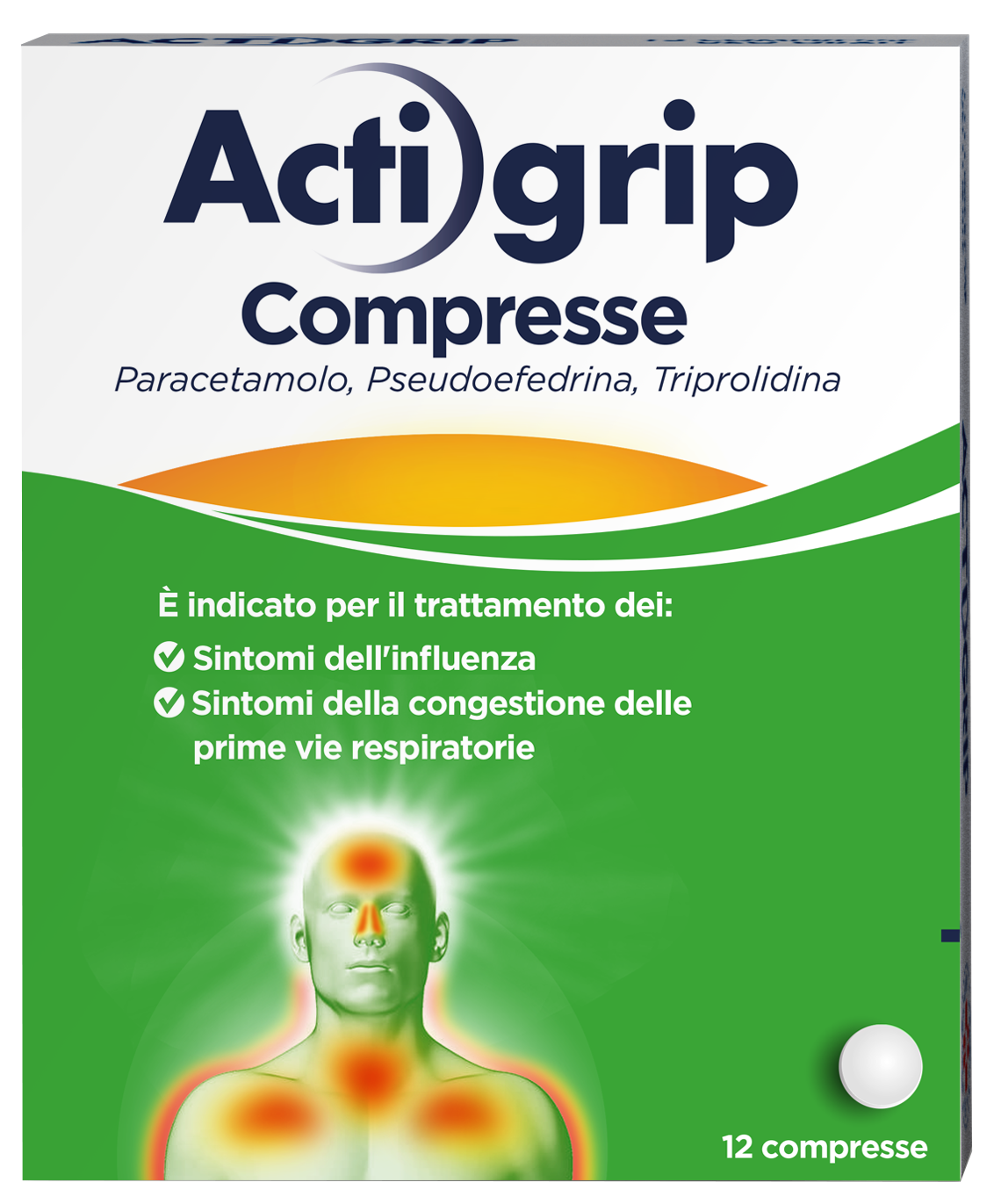 ACTIGRIP*12CPR 2,5+60+500MG - Farmacia Mastrangelo 
