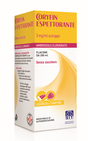 CORYFIN TOSSE ESPETT*SCIR200ML - Farmacia Mastrangelo 
