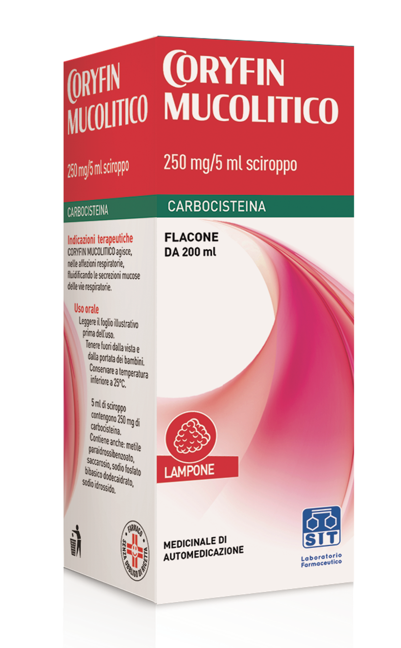 CORYFIN MUCOLITICO*SCIR 200ML - Farmacia Mastrangelo 