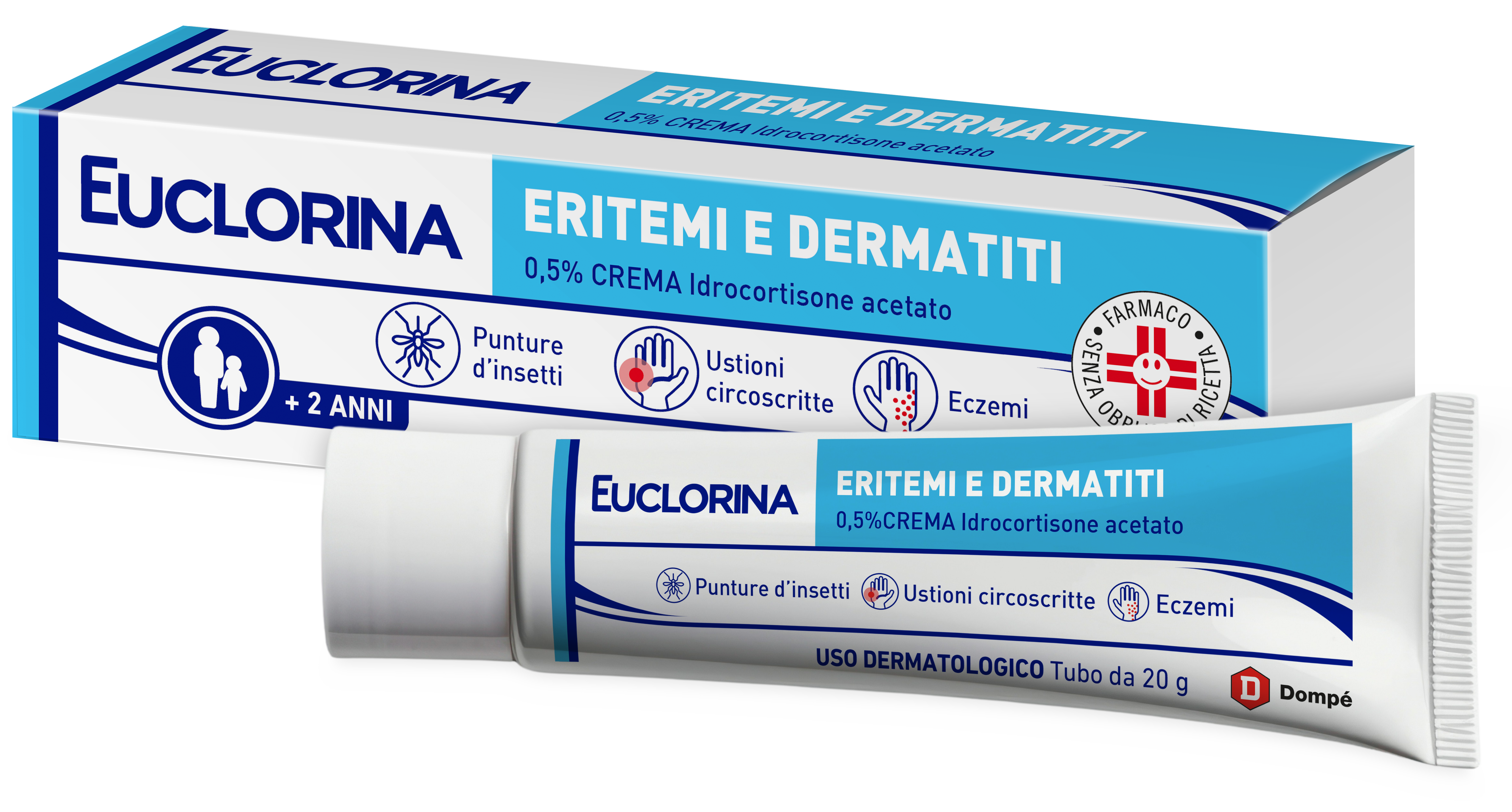 EUCLORINA ERITEMI*CR 20G 0,5% - Farmacia Mastrangelo 