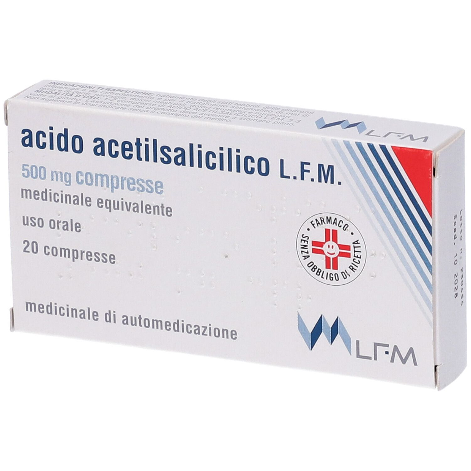 ACIDO ACETILSALIC LFM*20CPR500 - Farmacia Mastrangelo 