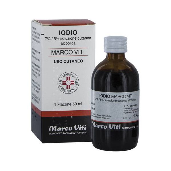 IODIO SOL ALCO I MV*50ML - Farmacia Mastrangelo 