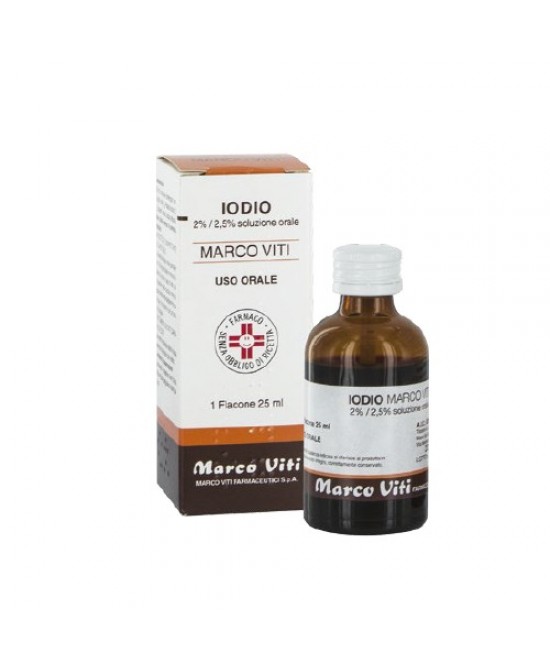 IODIO OS SOLUZ MV*25ML 2%+2,5% - Farmacia Mastrangelo 