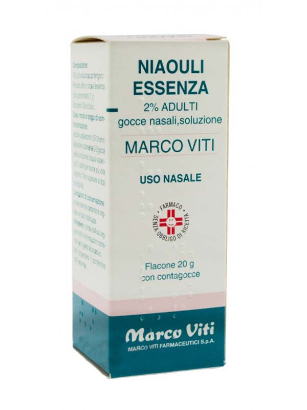 NIAOULI ESSENZA MV*2% GTT 20G - Farmacia Mastrangelo 