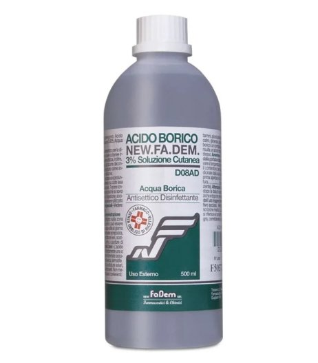 ACIDO BORICO NEW F*3% FL 500ML - Farmacia Mastrangelo 
