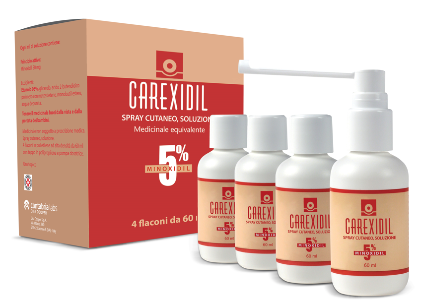 CAREXIDIL*4FL SOLUZ CUT 60ML5% - Farmacia Mastrangelo 