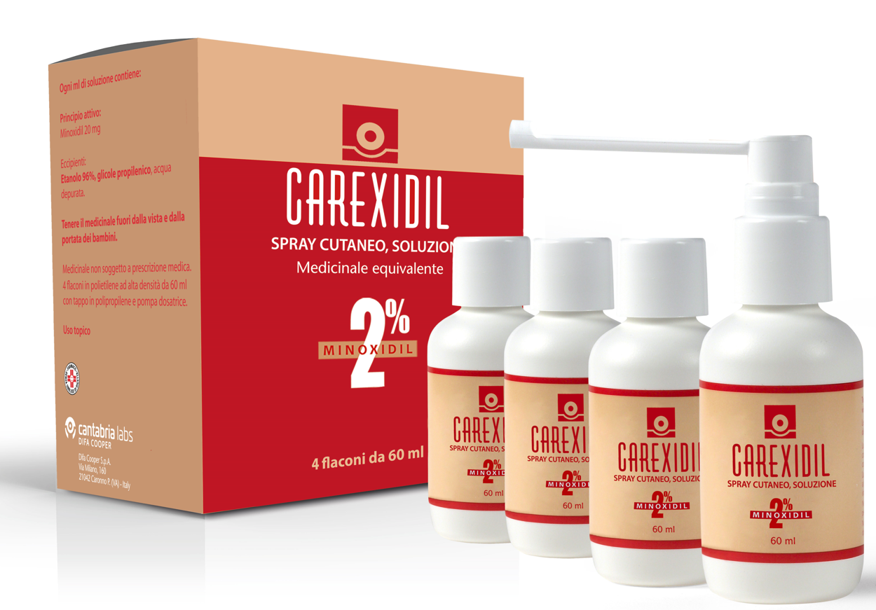 CAREXIDIL*4FL SOLUZ CUT 60ML2% - Farmacia Mastrangelo 