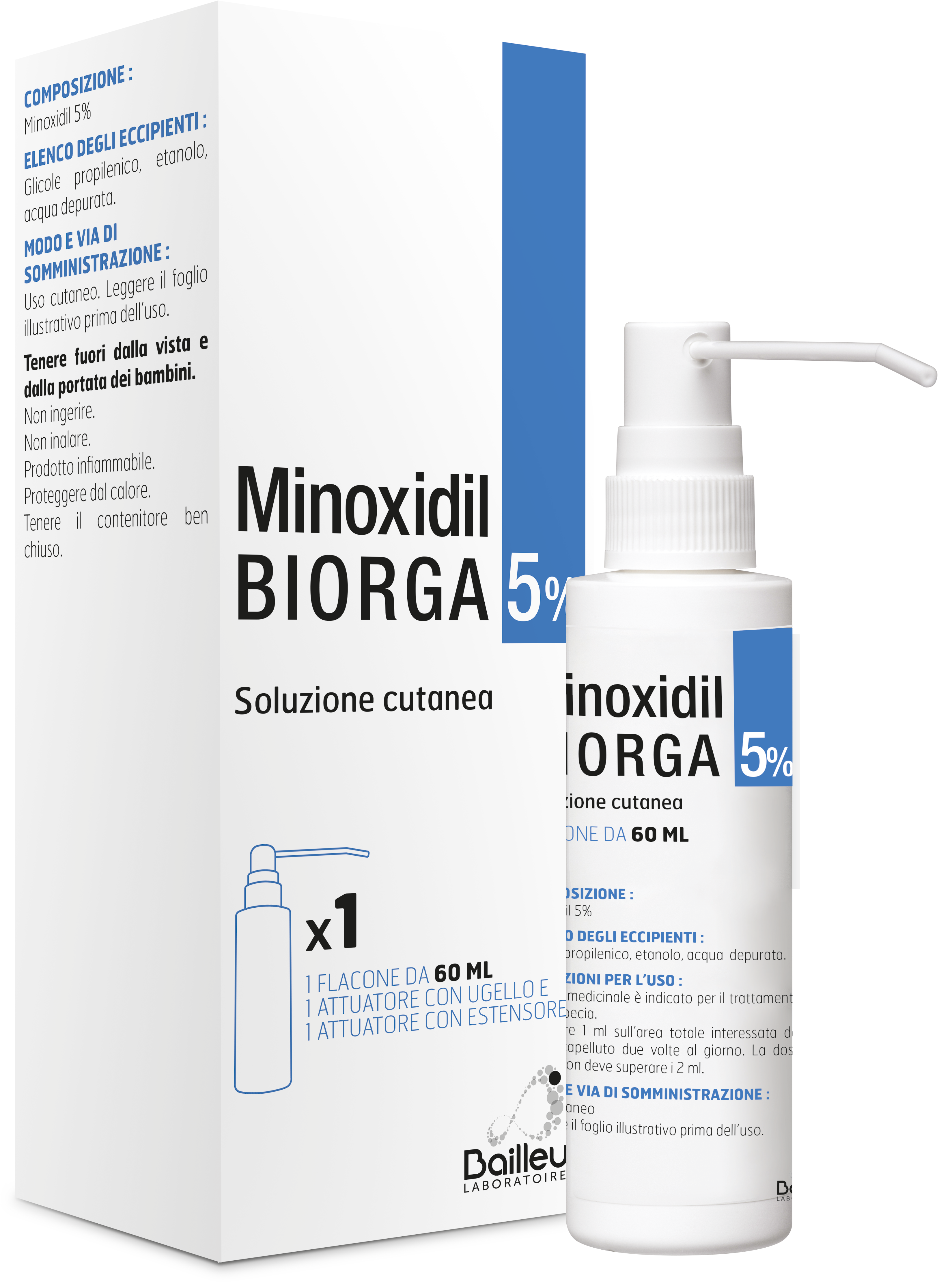 MINOXIDIL BIORGA*SOL CUT60ML5% - Farmacia Mastrangelo 