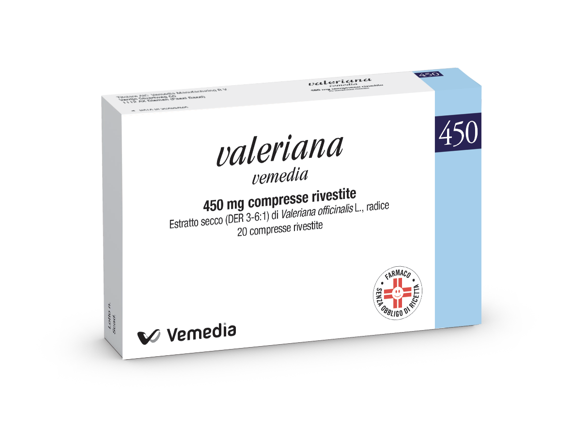 VALERIANA VEMEDIA*20CPR RIV450 - Farmacia Mastrangelo 
