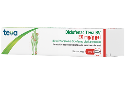 DICLOFENAC TEVA*GEL 60G 20MG/G - Farmacia Mastrangelo 