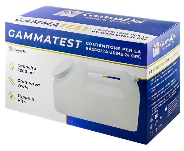 CONTENITORE STERILE PER LA RACCOLTA URINA GAMMASI 24H 2500 ML GAMMADIS - Farmacia Mastrangelo 
