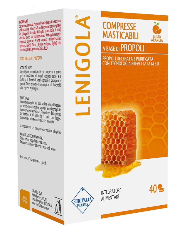 LENIGOLA COMPRESSE MASTICABILI ARANCIA 40 COMPRESSE - Farmacia Mastrangelo 