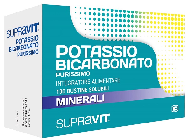 SUPRAVIT POTASSIO BICARBONATO PURISSIMO 100 BUSTINE - Farmacia Mastrangelo 