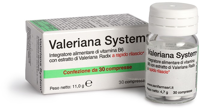 VALERIANA SYSTEM 30 COMPRESSE - Farmacia Mastrangelo 