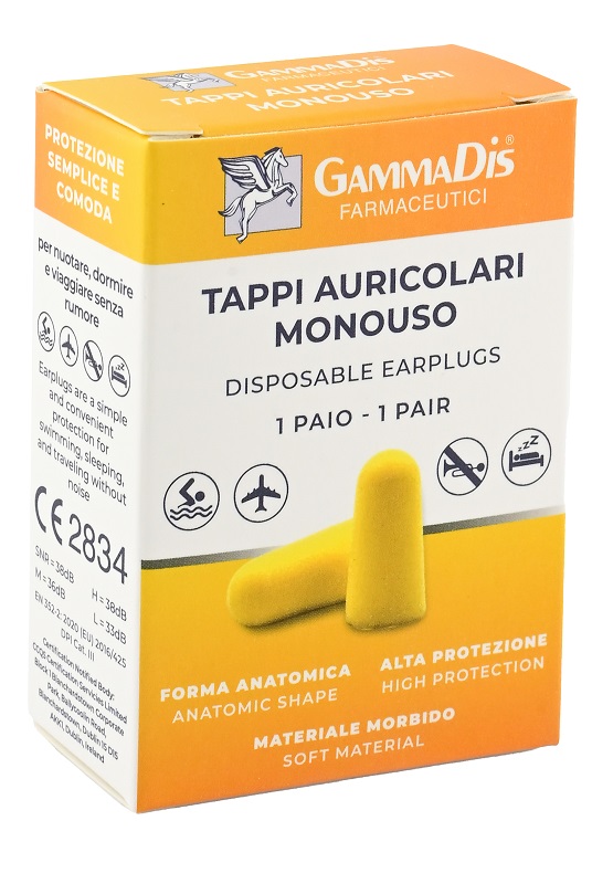 TAPPO AURICOLARE EAR GOMMAPIUMA 2 PEZZI GAMMADIS - Farmacia Mastrangelo 