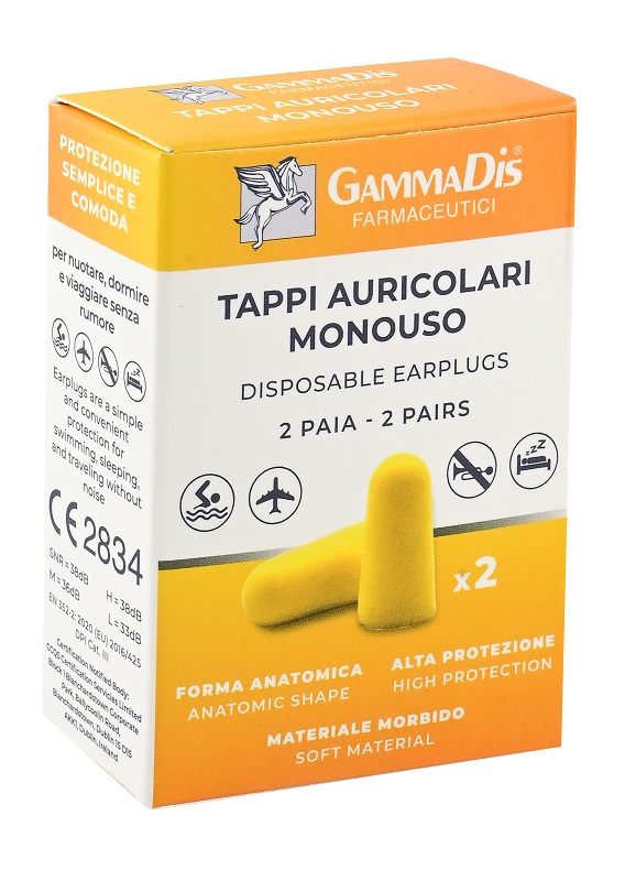 TAPPO AURICOLARE EAR GOMMAPIUMA 4 PEZZI GAMMADIS - Farmacia Mastrangelo 