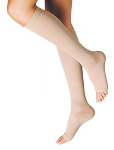 GAMBALETTO TERAPEUTICO DUALSAN A COMPRESSIONE DECRESCENTE KKL1 PUNTA APERTA BEIGE UNISEX 3 1 PAIO - Farmacia Mastrangelo 