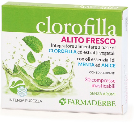 CLOROFILLA BREATH PURIFING 30 COMPRESSE MASTICABILI - Farmacia Mastrangelo 