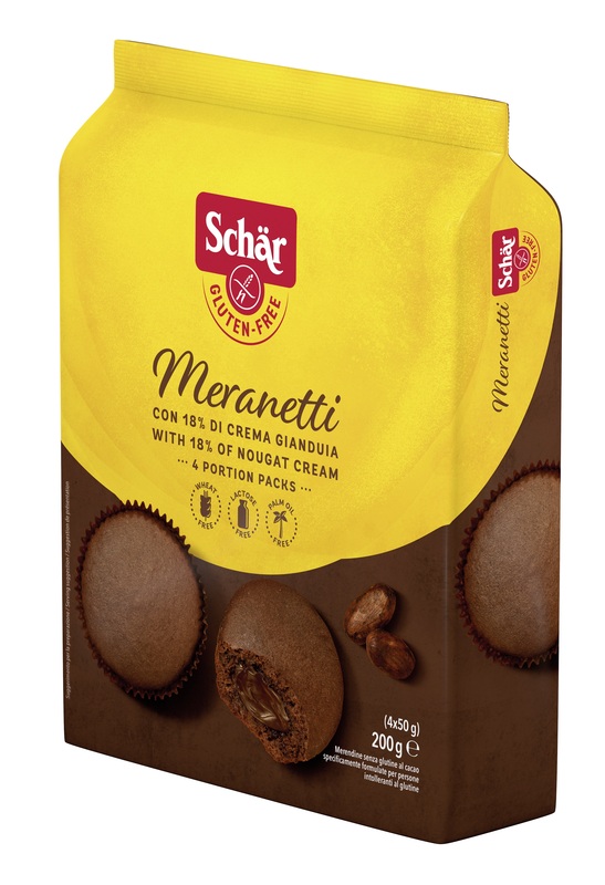 SCHAR MERANETTI CON CREMA GIANDUIA 4 PEZZI DA 50 G - Farmacia Mastrangelo 
