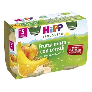 HIPP BIO HIPP BIO OMOGENEIZZATO FRUTTA MISTA CON CEREALI 2X125 G - Farmacia Mastrangelo 