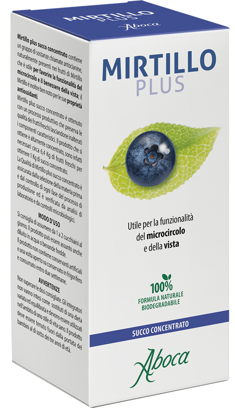 MIRTILLO PLUS SUCCO CONCENTRATO 100 ML - Farmacia Mastrangelo 