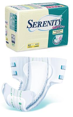 PANNOLONE PER INCONTINENZA SERENITY SOFTDRY FORMATO SUPER T AGLIA LARGE 30 PEZZI - Farmacia Mastrangelo 