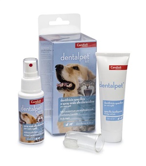 DENTALPET KIT DENTIFRICIO 50ML+SPRAY ORALE 50ML+1 DITALE - Farmacia Mastrangelo 
