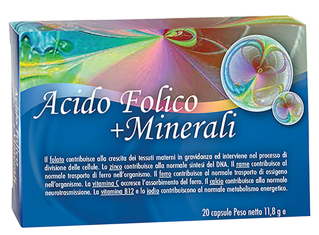 ACIDO FOLICO + MINERALI 20 CAPSULE - Farmacia Mastrangelo 