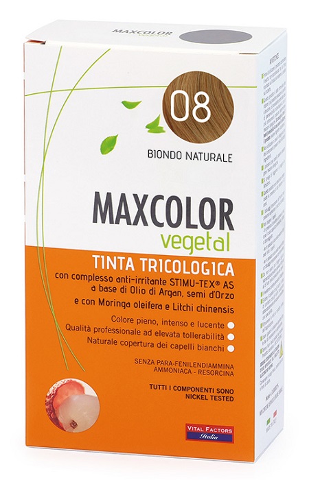 MAX COLOR VEGETAL 08 TINTURA 140 ML - Farmacia Mastrangelo 