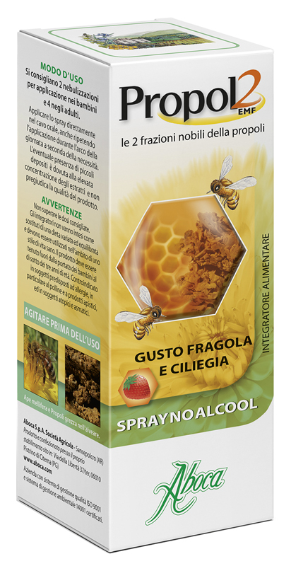 PROPOL2 EMF SPRAY NO ALCOOL FRAGOLA E CILIEGIA 30 ML - Farmacia Mastrangelo 