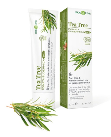 BIOSLINE TEA TREE POMATA EUDERMICA CERT ECOCERT 50 ML - Farmacia Mastrangelo 