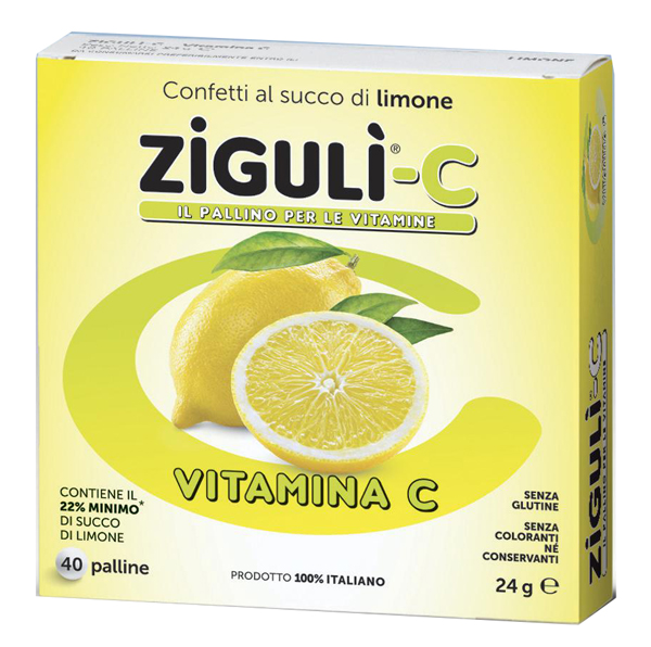 ZIGULI C LIMONE 40 CONFETTI 24 G - Farmacia Mastrangelo 