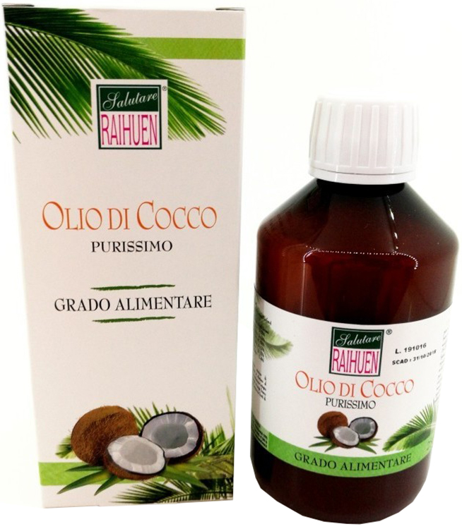 RAIHUEN OLIO COCCO GRADO ALIMENTARE 100 ML - Farmacia Mastrangelo 