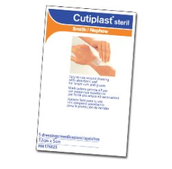 MEDICAZIONE CUTIPLAST STERIL ADESIVA SUPPORTO IN TNT ADESIVO POLIACRILATO IPOLLERGENICO TAMPONE NON ADERENTE 7,2X5 CM 5 PEZZI - Farmacia Mastrangelo 
