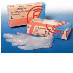 GUANTO IN VINILE CONFORT MISURA EXTRA LARGE ANTIADERENTE BIOCOMPATIBILE UTILIZZABILE ANCHE A CONTATTO CON SOSTANZE ALIMENTARI 100 PEZZI SENZA POLVERE - Farmacia Mastrangelo 