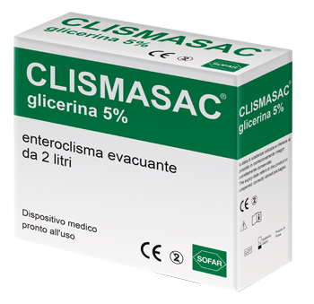 ENTEROCLISMA CLISMASAC 5% 2LITRI - Farmacia Mastrangelo 