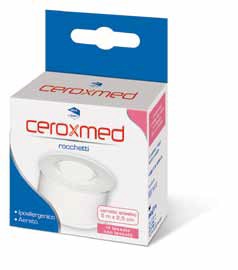 CEROTTO ADESIVO IN ROCCHETTO CEROXMED IN TESSUTO NON TESSUTO AERATO IPOALLERGENICO BIANCO 500X2,5 CM 1 PEZZO - Farmacia Mastrangelo 