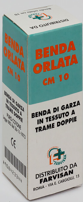 BENDA IN GARZA IDROFILA ORLATA 10X500CM - Farmacia Mastrangelo 