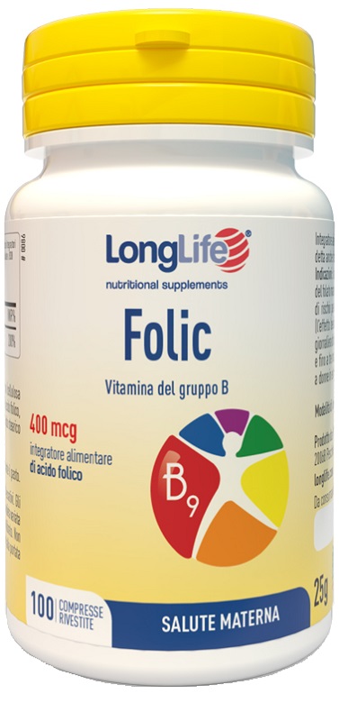 LONGLIFE FOLIC 400 MCG 100 COMPRESSE - Farmacia Mastrangelo 