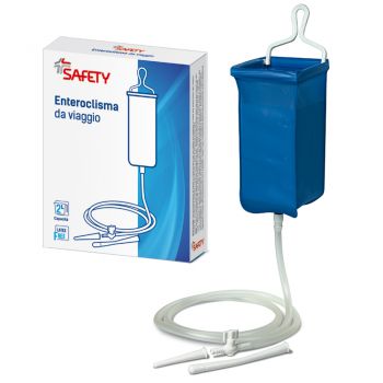 ENTEROCLISMA DA VIAGGIO KLISTER IN GOMMA CON CANNULA ANALE EVAGINALE 2 LITRI - Farmacia Mastrangelo 