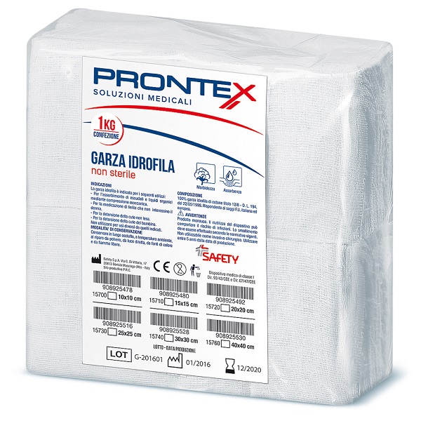 PRONTEX GARZA 30X30CM 1KG - Farmacia Mastrangelo 